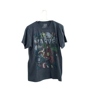Marvel Men’s Graphic Tee Captain America Sz M